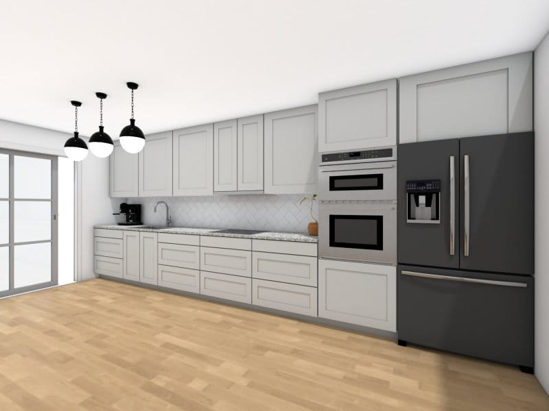 Single Line Kitchen Layout Trending Single Wall Kitchen Design And with