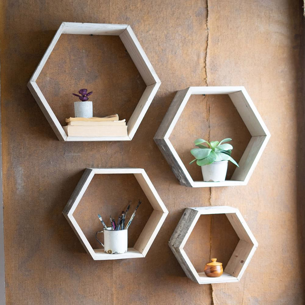 Storage & Organization Honeycomb Shelf Hexagon Shelf Set Hexagon Wall ... pertaining to Beyond Storage How Hexagon Wall Shelves Transform Your Living Space