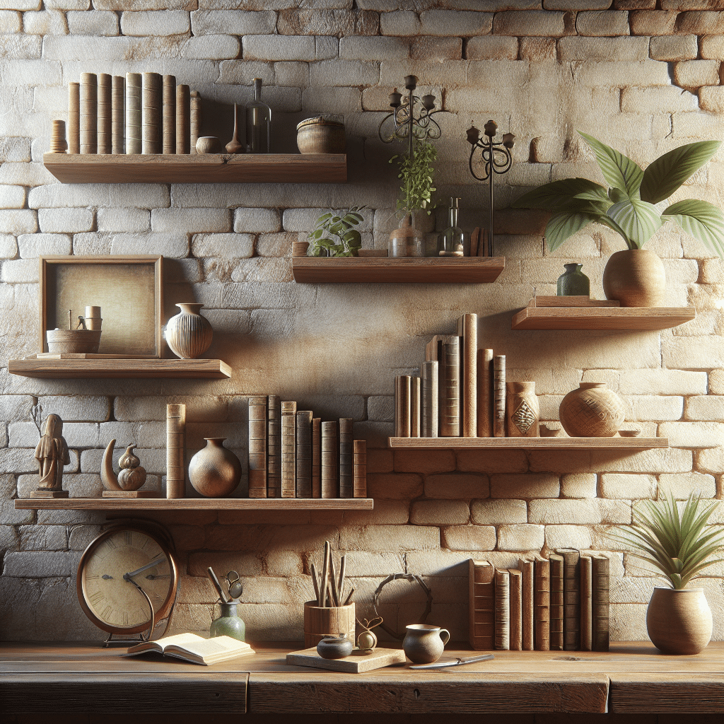 Stunning Floating Shelves To Enhance Rustic Decor with regard to