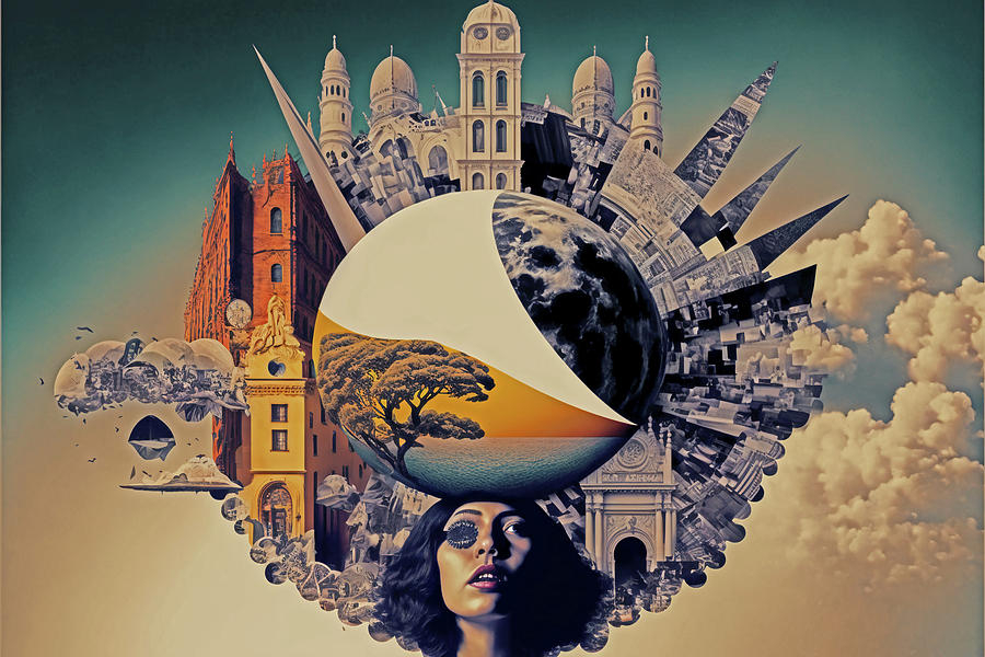 The Mysterious Collage Of Reality 4Of4 Digital Art By Alcalina H - Fine ... regarding