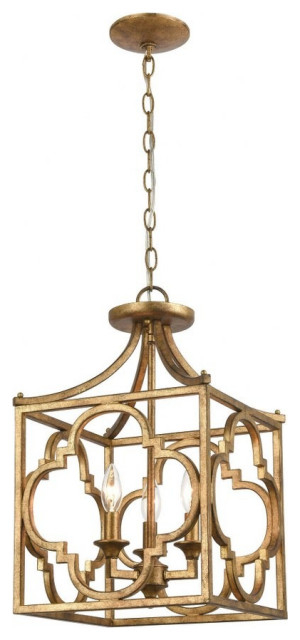 Traditional Glam Luxe 3-Light Chandelier, Antique Gold Finish - Rustic ... with regard to Creating Ambiance Understanding the Fair Oaks Luxe Gold Chandelier