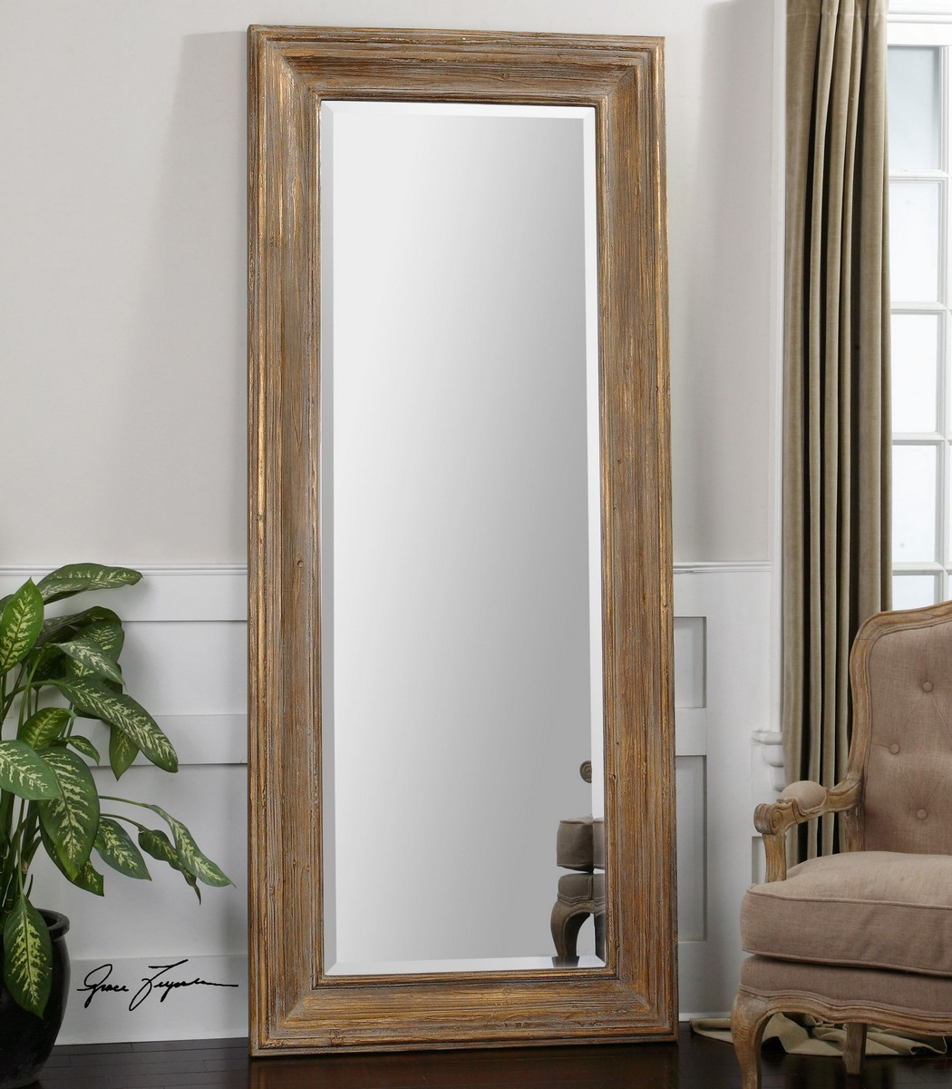 Uttermost Filiano Wood Floor Mirror Uttermost-13849 At Homelement.com inside Coconut Milk & Beyond Exploring the Aesthetic of Uttermost's Wood-Framed Mirrors