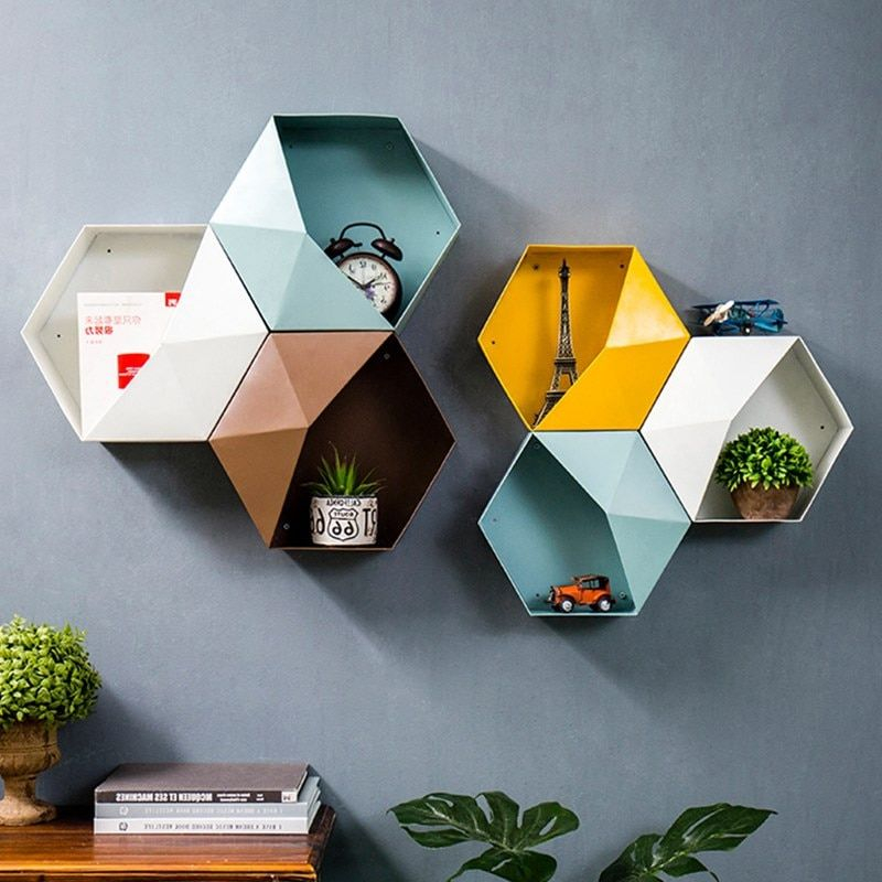 Wall Decor Storage, Modern Living Room Wall, Shelves inside Beyond Storage How Hexagon Wall Shelves Transform Your Living Space