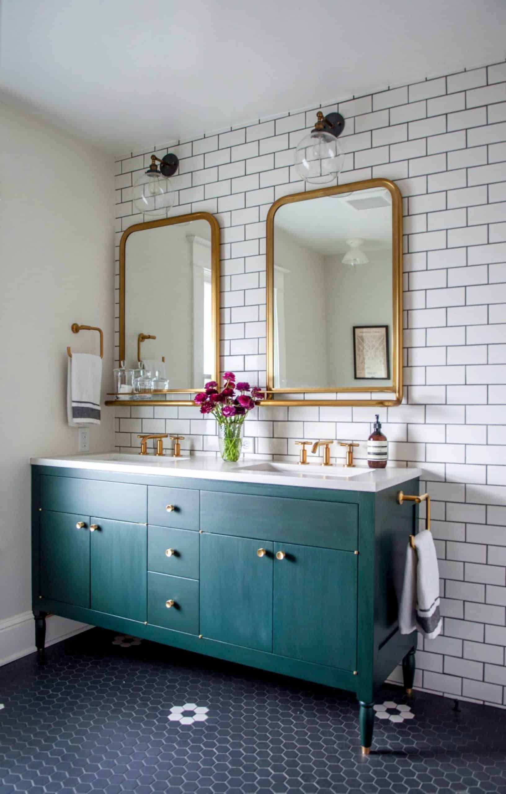 13 Beautiful Farmhouse Bathrooms – Hallstrom Home intended for