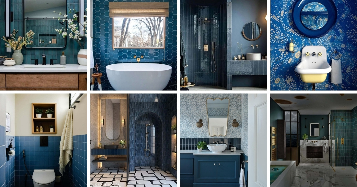 19+ Navy Bathroom Ideas For A Bold And Sophisticated Look within