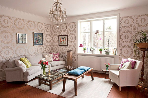 20 Eye-Catching Wallpapered Rooms regarding