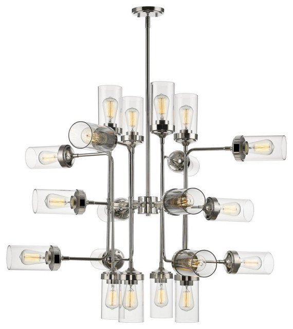 20 Light Pendant In Industrial Style - 42 Inches Wide By 34.75 Inches ... intended for