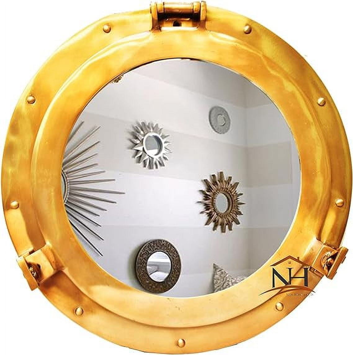 A Closer Look at the Craftsmanship of 24″ Bronzed Porthole Mirrors