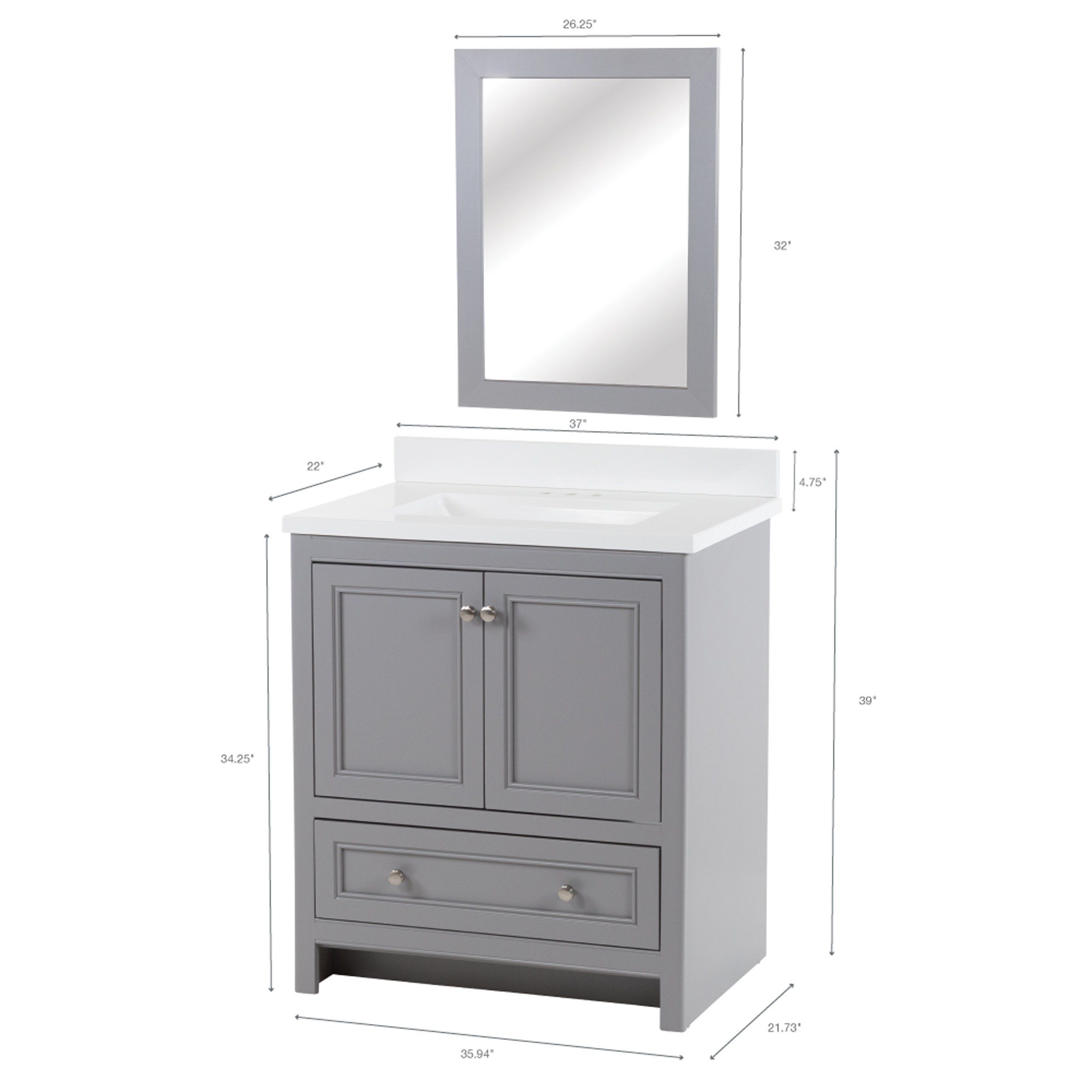 30 Inch Vanity – Artofit regarding Beyond the Vanity Rethinking Organization with the GDF Studio 32 Inch Black Cabinet