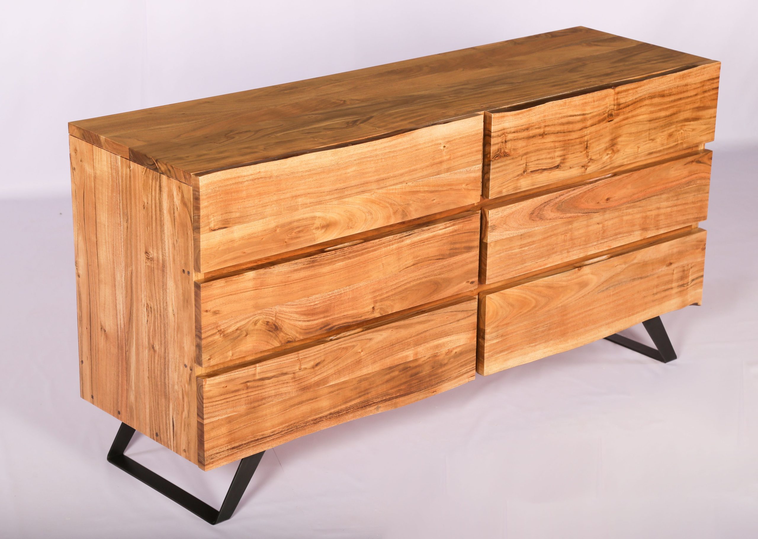 Acacia Wood, Iron Base Dresser | Wood Dresser, Dresser, Acacia Wood throughout The Enduring Appeal of Solid Acacia Wood and Powder-Coated Iron Shelving