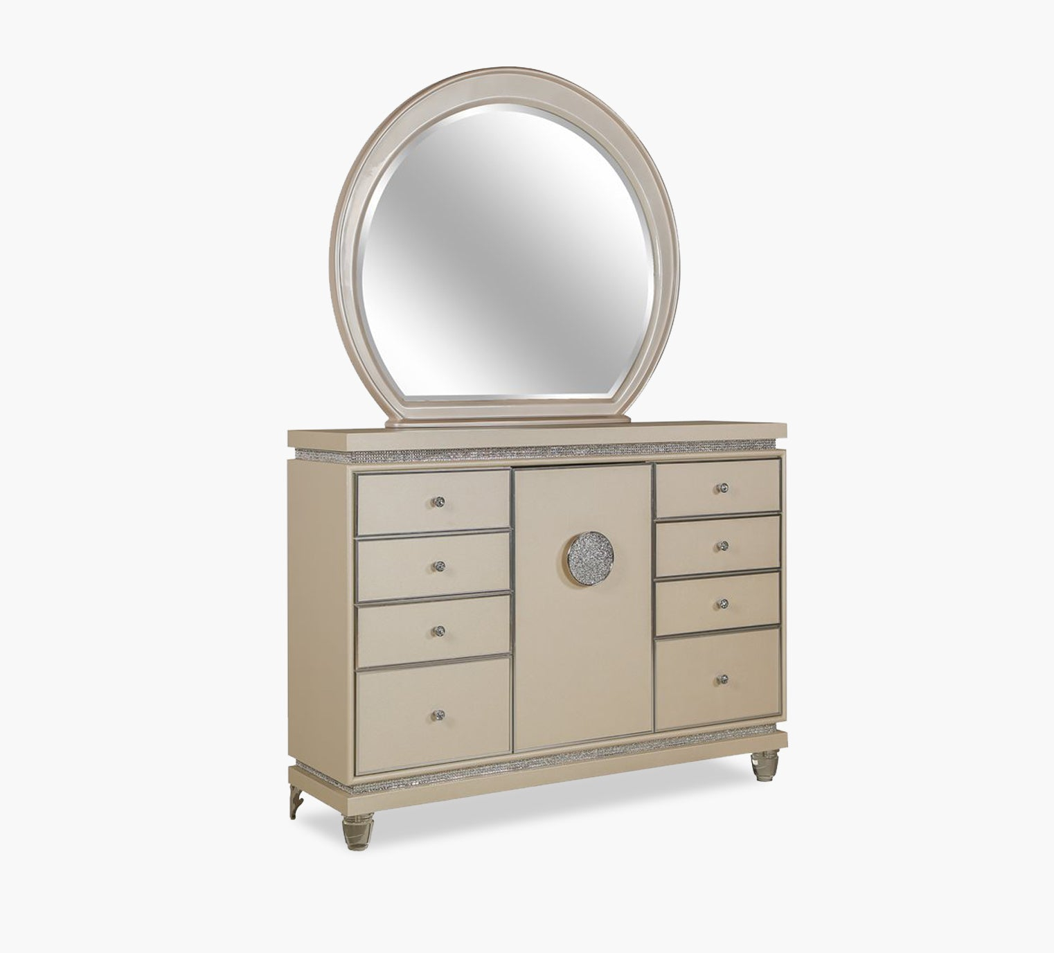 Aico - Amini Inn. Corp • Glimmering Heights Wall Mirror • Furniture ... with Exploring the Unique Qualities of Ivory Glimmering Heights Mirrors