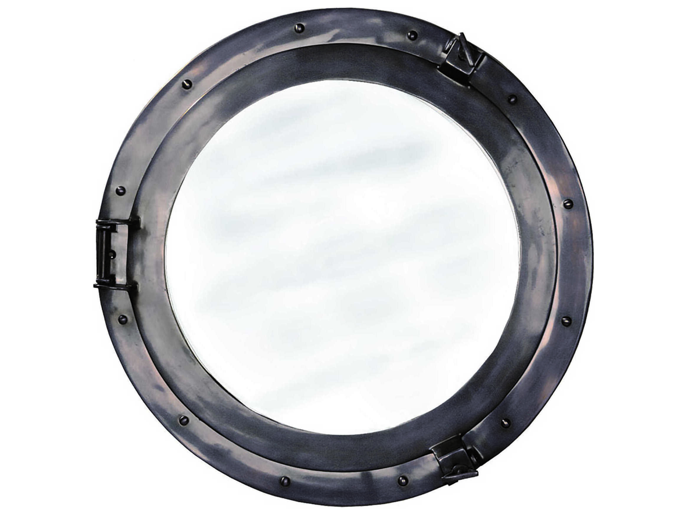 Authentic Models Bronze Lounge Porthole Round Wall Mirror | A2Ac189A with regard to