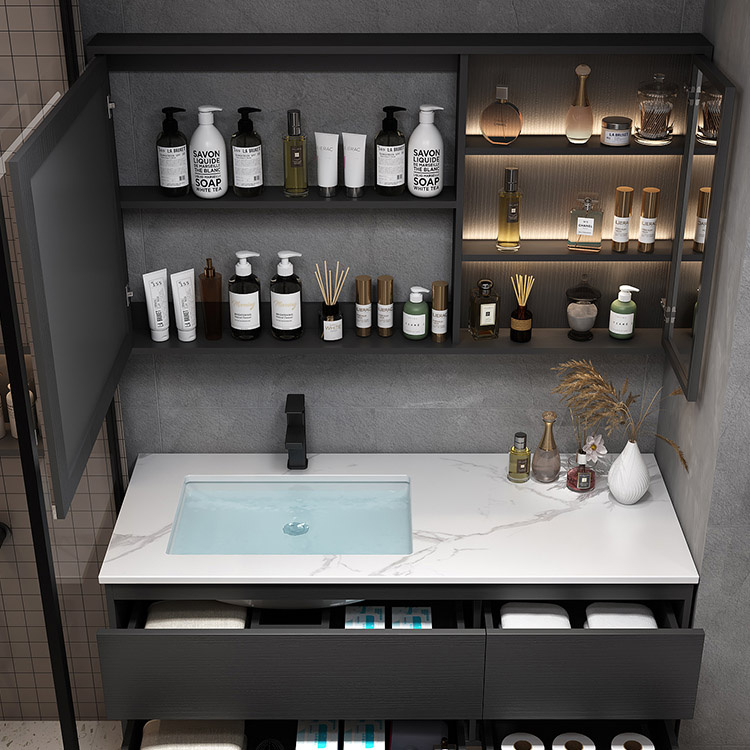 Bathroom Vanity Furniture Cabinets Mirror With Lights Antifrog Smart ... pertaining to