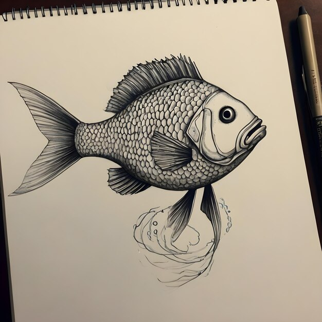Beautiful Fish Drawing Dive Into Creativity With Stunning Artwork ... for