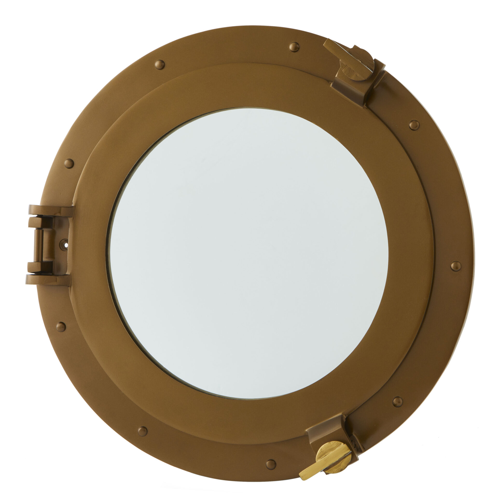 Bronze Porthole Mirror, Medium – Paradox Collections with regard to