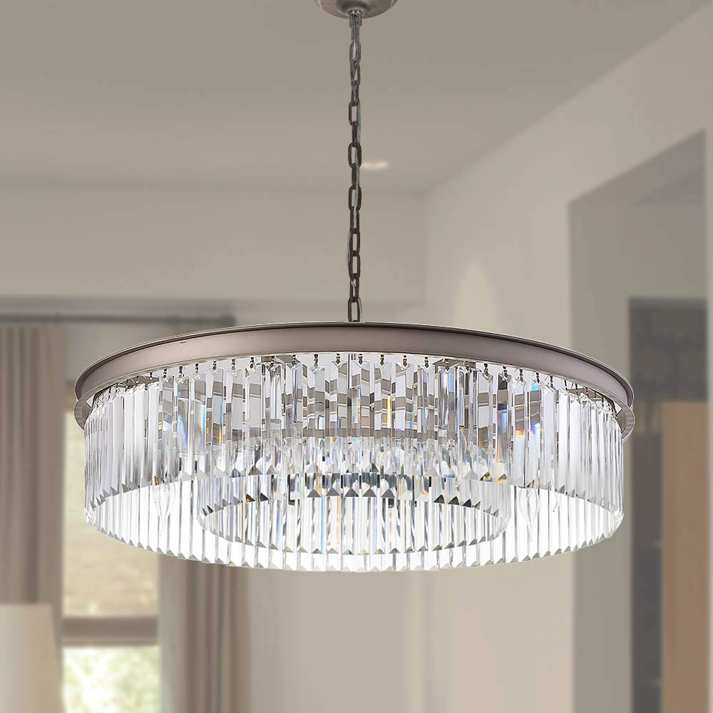 Brushed Nickel Ceiling Chandeliers At Sherri Branch Blog in