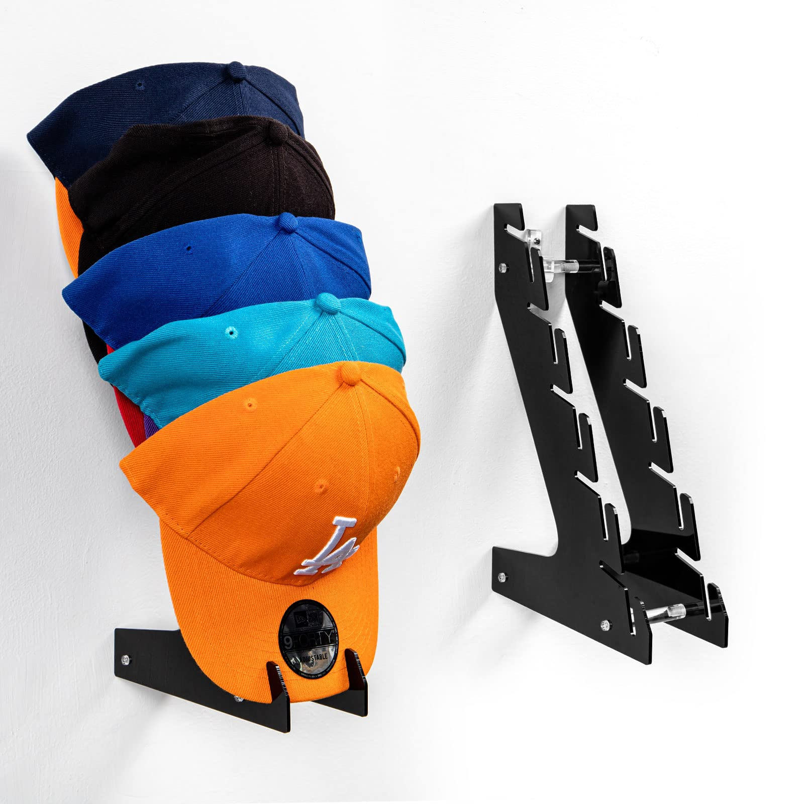 Buy Hat Racks For Baseball Caps Set Of 2 - Wall Or Stand Up - Hold Up ... throughout Elevating Your Hat Collection with Thoughtful Display Solutions