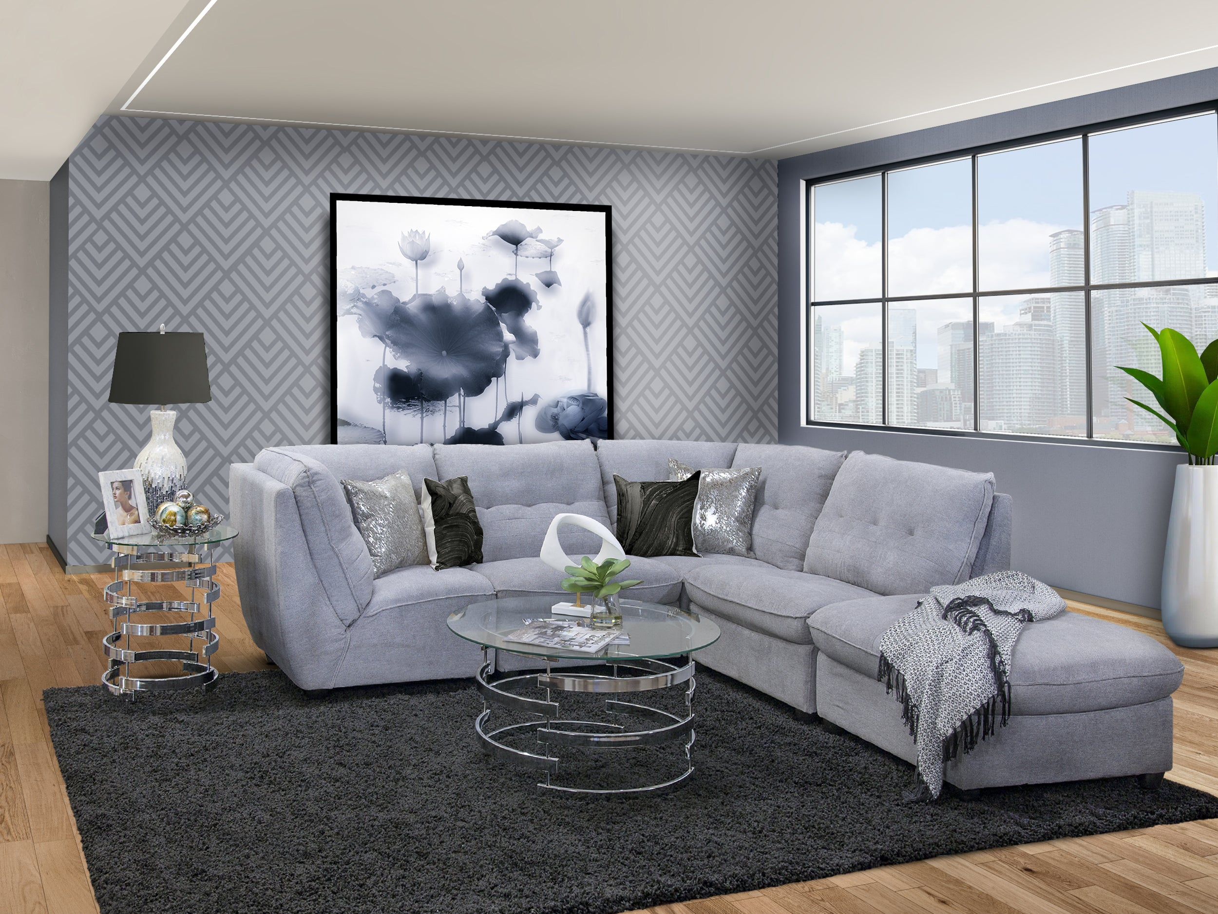 Cher - Cheers Sofa Usa • Turner Ii 5 Piece Sectional • Furniture Life ... regarding Curating Your Collection The Turner II Unit as a Statement Piece