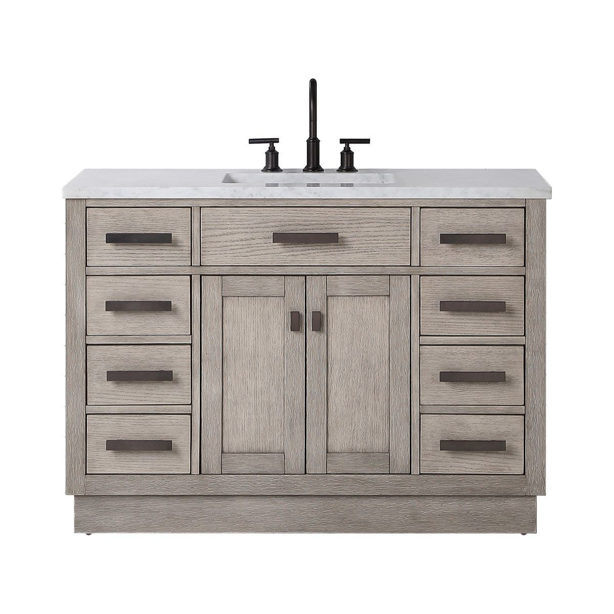 Chestnut 48" Bath Vanity, 48 - Transitional - Bathroom Vanities And ... for Exploring the Practical Elegance of Daylight 48 Bathroom Vanities