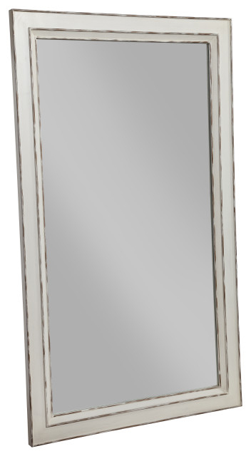 Coast To Coast Floor Mirror With Glory Aged Ivory Finish 55640 ... regarding