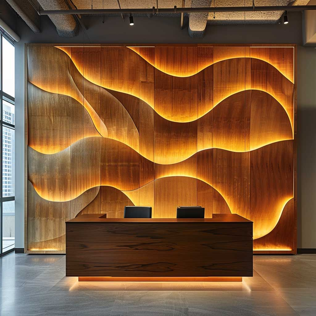 Crafting Ambiance With Premium Wood Led Panel Designs • 333+ Art Images ... inside Crafting Ambiance How Linear LED Pendants Transform Environments