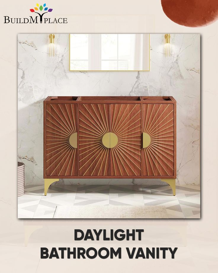 Daylight 48 In. Freestanding Bathroom Vanity In Walnut With Double Or ... pertaining to Exploring the Practical Elegance of Daylight 48 Bathroom Vanities