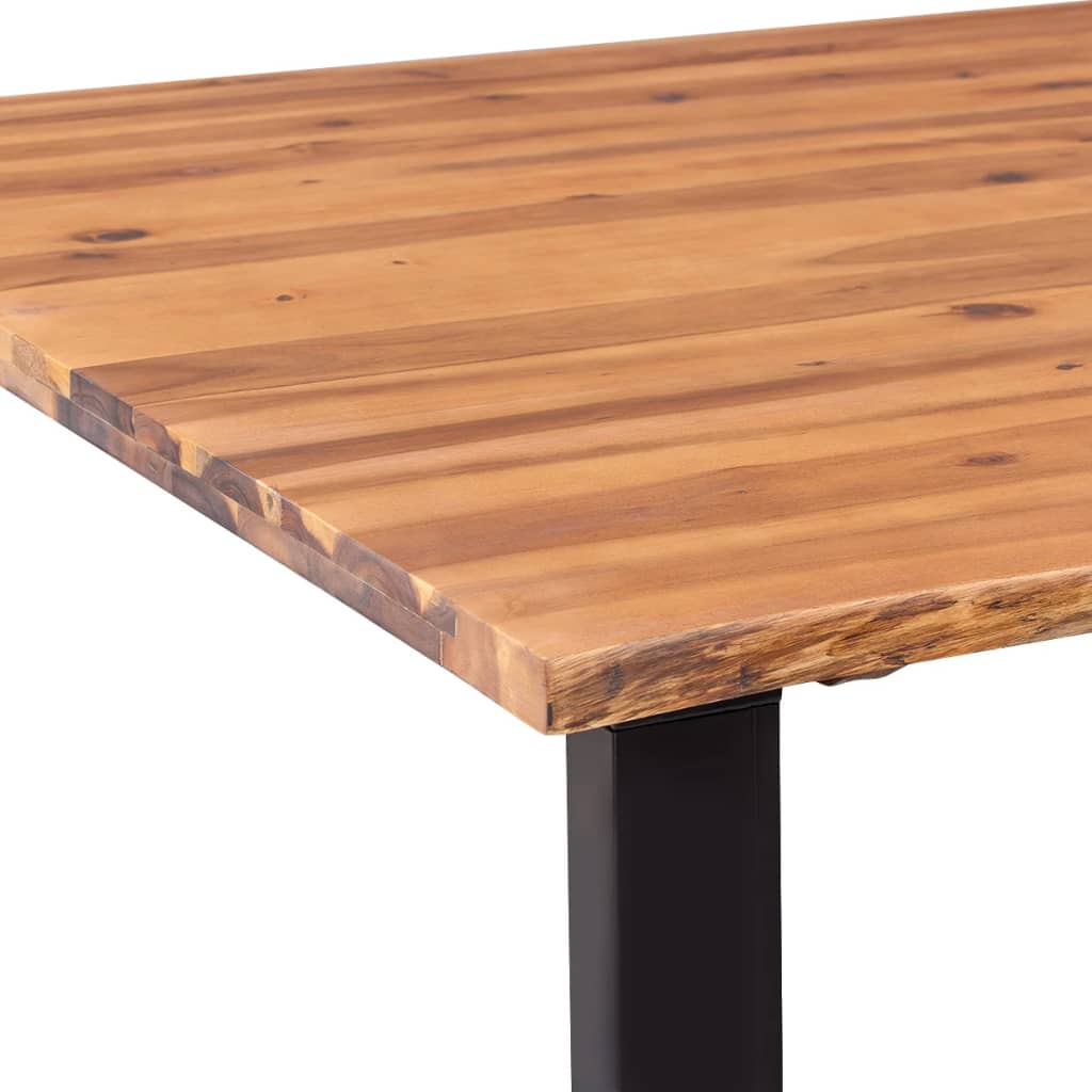 Dining Table Solid Acacia Wood 200X90 Cm with regard to The Enduring Appeal of Solid Acacia Wood and Powder-Coated Iron Shelving