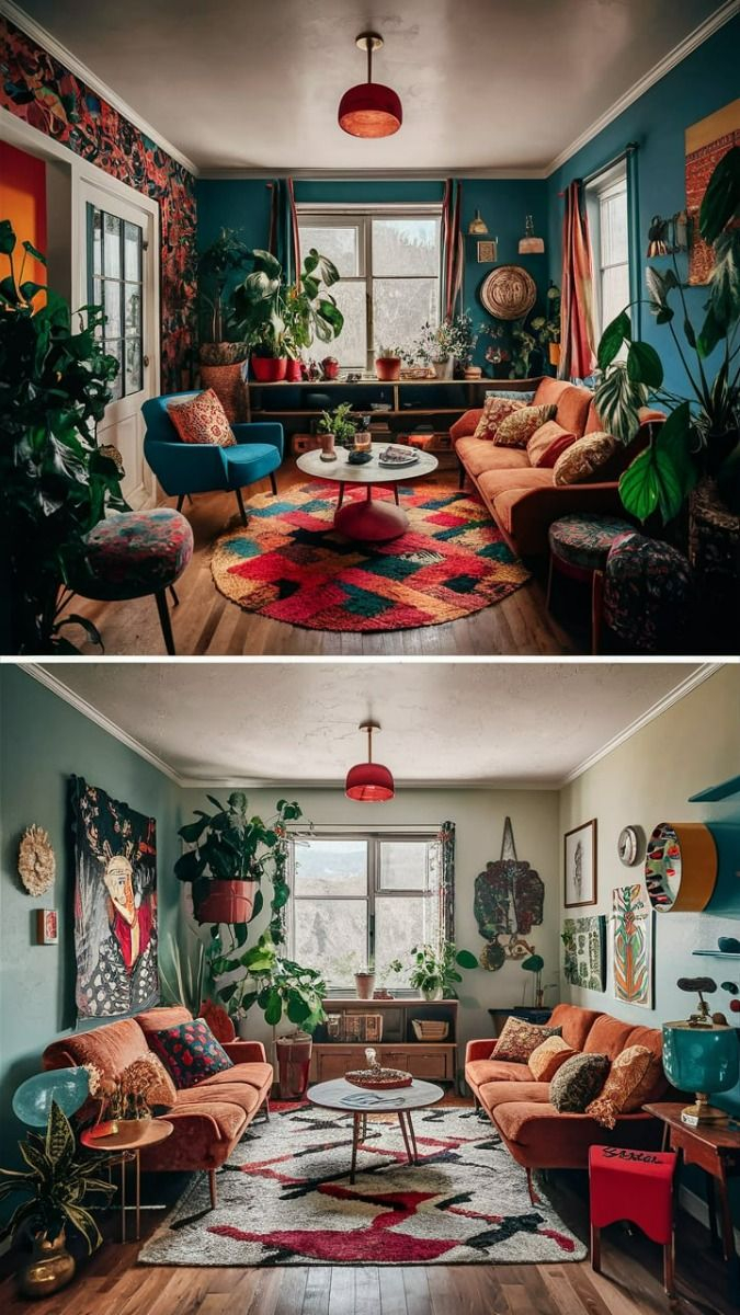 Eclectic Maximalism: Transform Your Small Living Room | Maximalism ... with