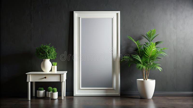 Elevate Your Space With A Modern White Mirror Chic Black Frame For A ... for Designing with Mirrors Elevating Your Space with the Right Piece