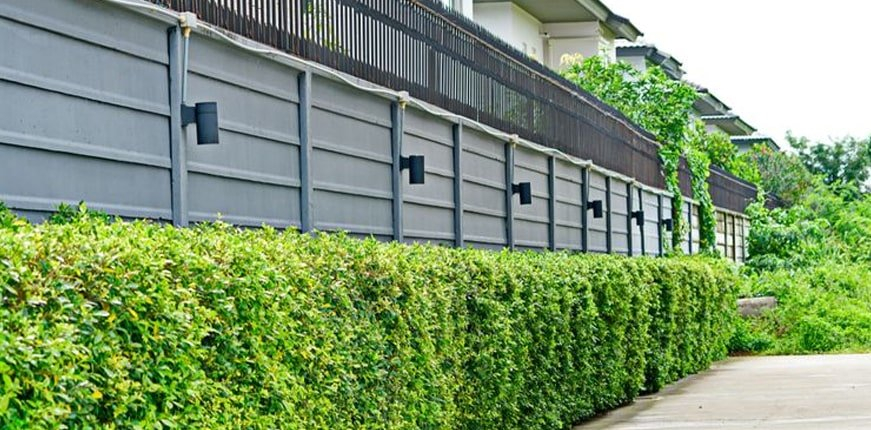 Front Boundary Wall Modern Front Garden Brick Wall Designs - Woodsinfo inside