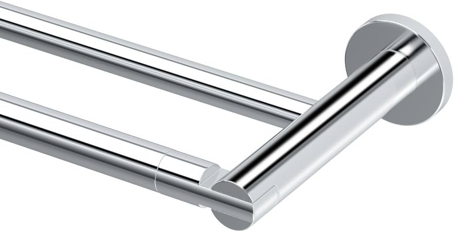 Gatco 4684 24" Channel Double Towel Bar, Chrome regarding The Versatility of Gatco 4689FS Channel in Diverse Interior Spaces