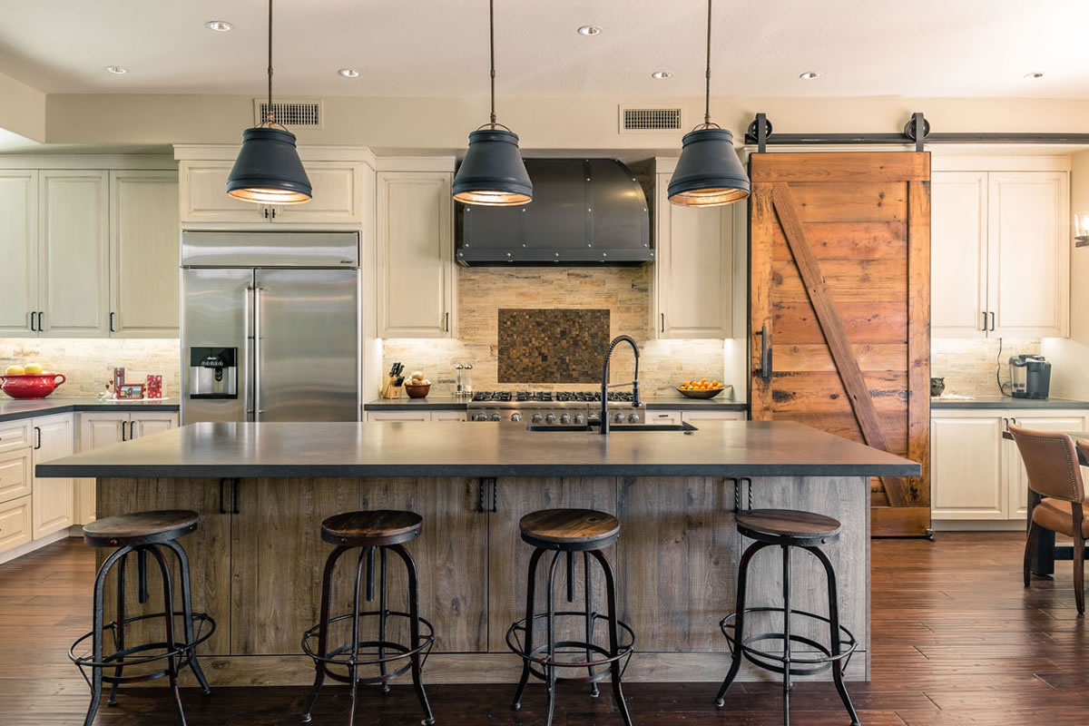 Gilbert Industrial Farmhouse Remodel - Interior Design By Elle Interiors within The Art of Blending Industrial and Farmhouse Styles in Lighting