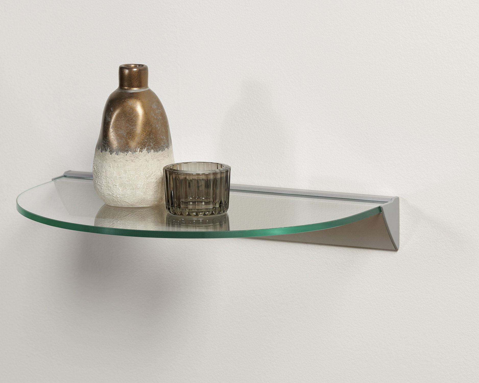Half-Round Clear Glass Shelf Kit | Peppermill Home with Maintaining the Pristine Look of Your Clear Glass Shelves