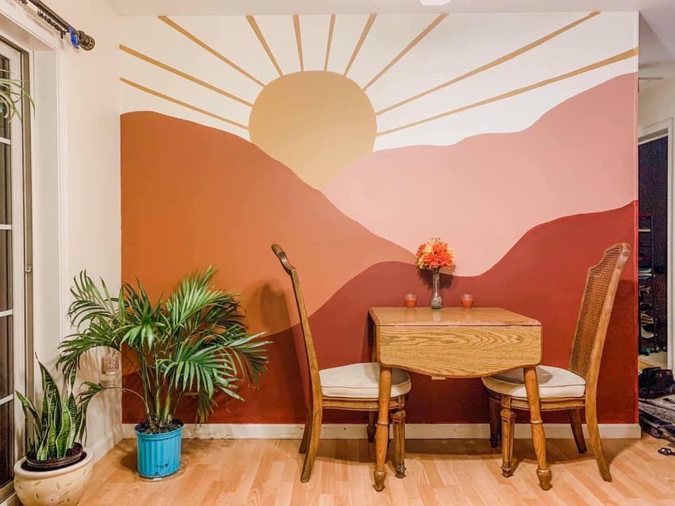 Hand Painted Walls Murals Boho – Artofit regarding