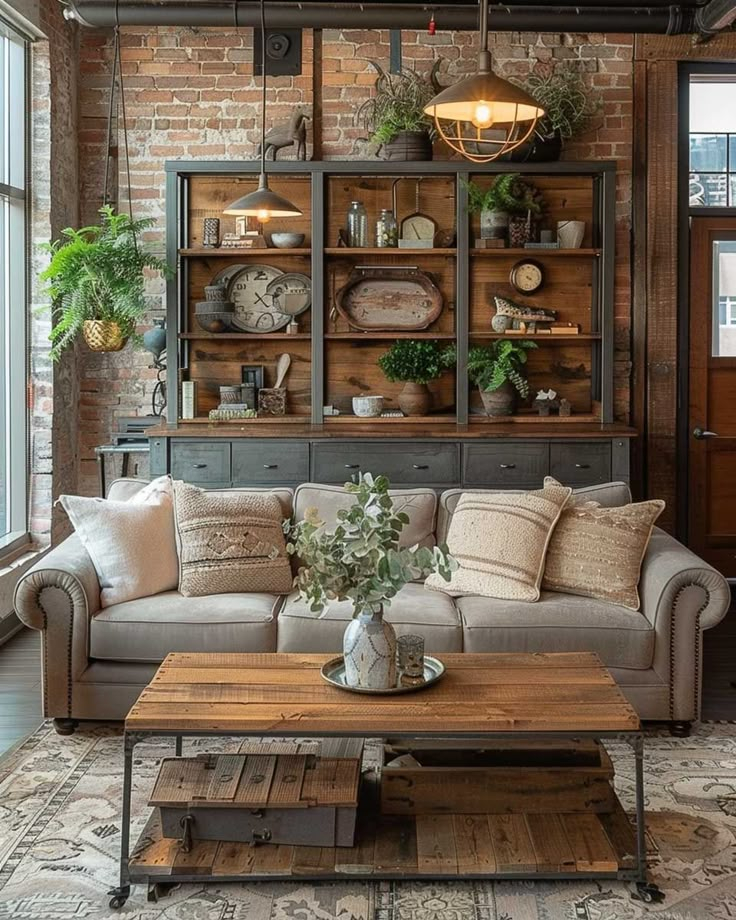 How To Blend Modern And Rustic With Industrial Farmhouse Decor • 333K ... for