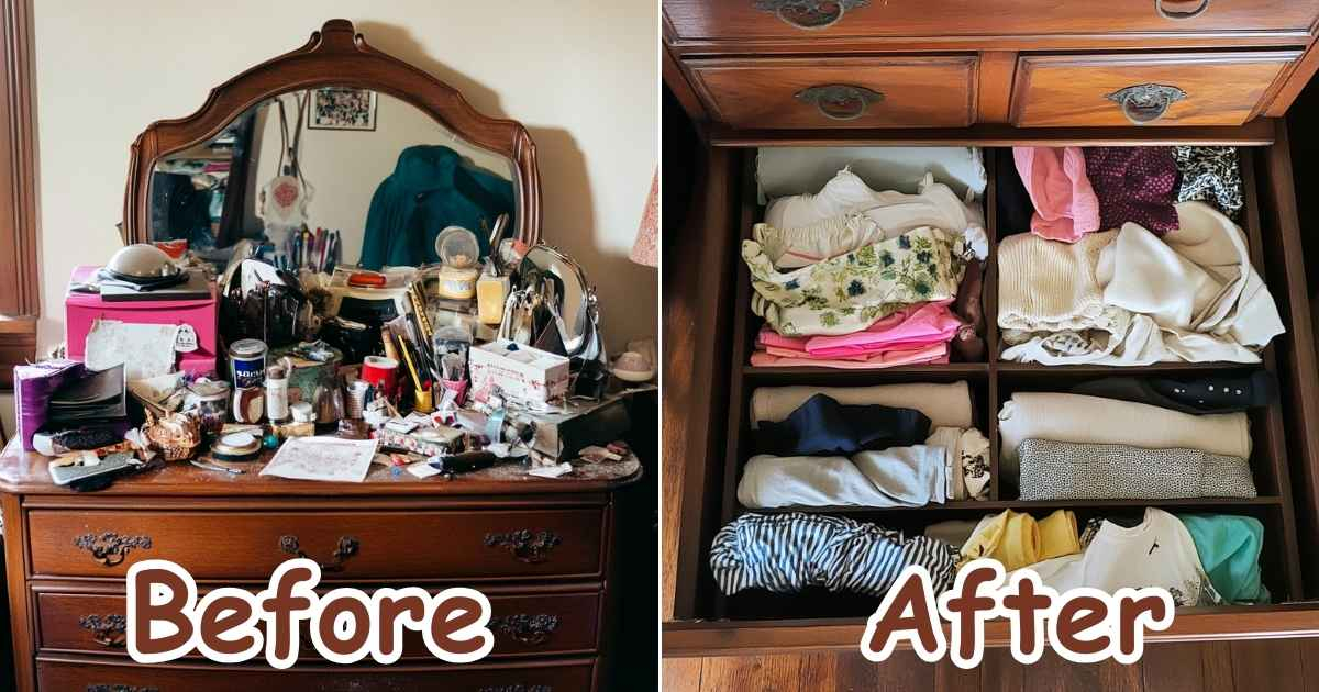 How To Declutter Your Dresser Top In 5 Simple Steps within The art of decluttering how a compact black dresser transforms your bedroom