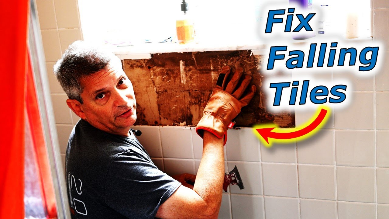 How To Fix Shower Tiles Falling Off Wall Diy - Youtube in