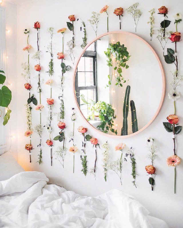 How To Make A Diy Floral Wall For Your Hdb Bedroom Decor | Girlstyle ... regarding