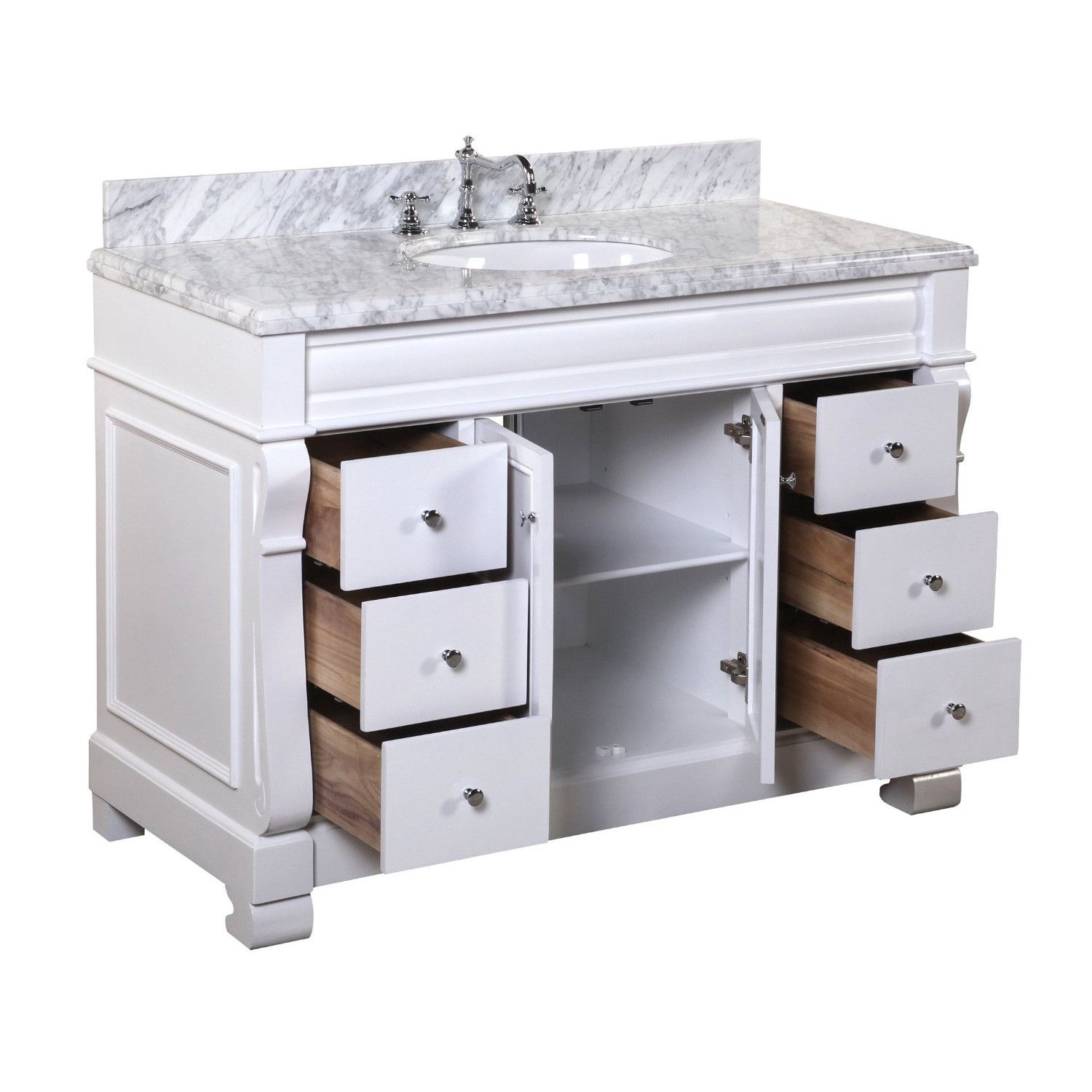 Kbc Westminster 48" Single Bathroom Vanity Set pertaining to Exploring the Practical Elegance of Daylight 48 Bathroom Vanities