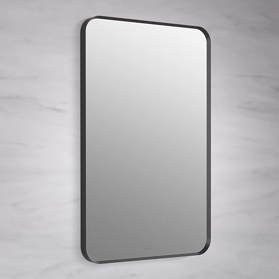 Kohler 26052-Bll Essential 22" X 34" Rectangular Wall Mirror, Large ... regarding