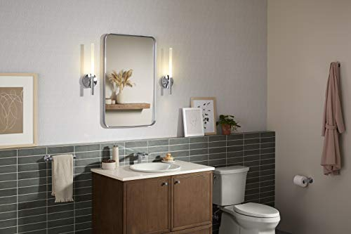 Kohler 26052-Cpl Essential 22" X 34" Rectangular Wall Mirror, Large ... pertaining to