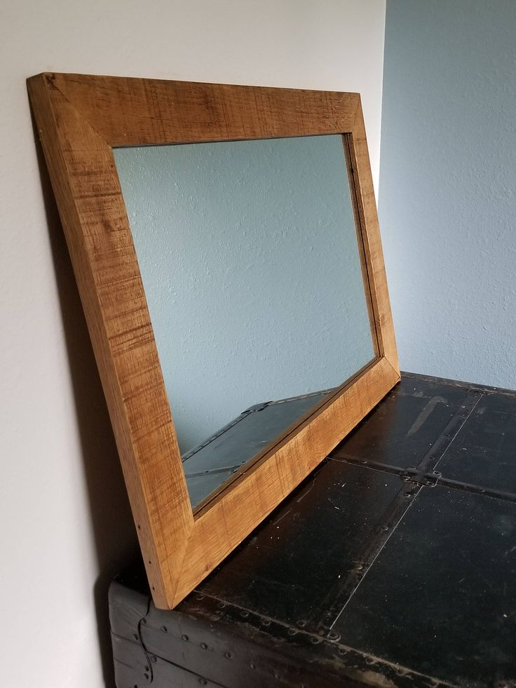 Large Reclaimed Solid Oak Mirror Frame 34 X 24 Outside | Etsy with Discovering the enduring charm of reclaimed oak in mirror design