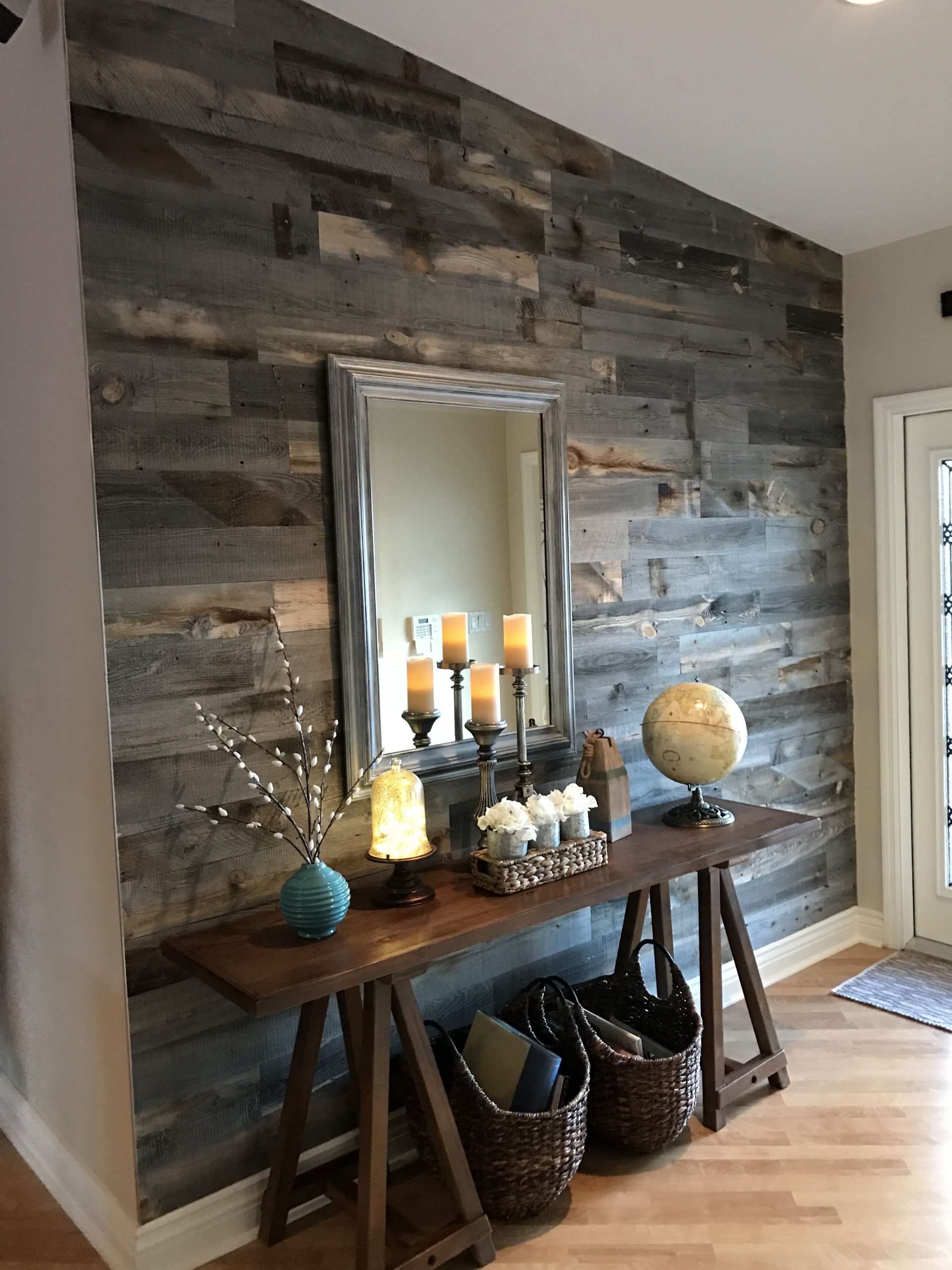 Lovely Rustic Country Entryway With Farmhouse Style within