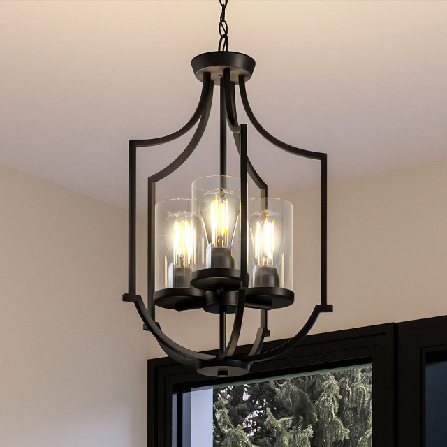 Luxury Contemporary Chandelier, Midnight Black - Transitional ... inside Beyond the Basics Exploring the Craftsmanship of Midnight Black Chandeliers