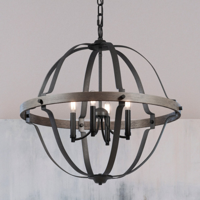 Luxury Farmhouse Chandelier, Midnight Black - Farmhouse - Chandeliers ... inside Beyond the Basics Exploring the Craftsmanship of Midnight Black Chandeliers