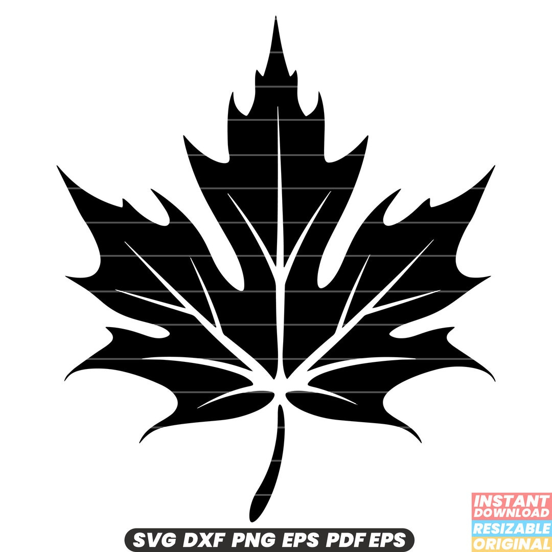 Maple Leaf Svg, Maple Leaf Dxf, Maple Leaf Png Digital Designs Instant ... intended for