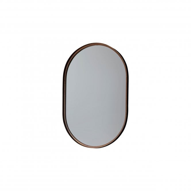 Mura Furniture Berwick Ellipse Wall Mirror - Aged Bronze - Home Decor ... intended for