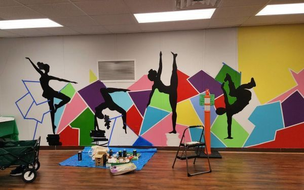 Murals - Dance Mural | Room Wall Painting, School Wall Art, Mural Wall Art in