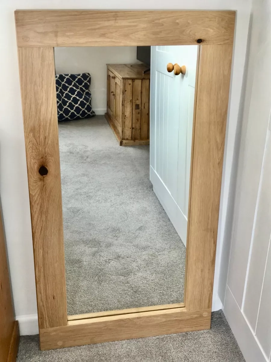 Oak Floor Length Mirror | Floor Roma with regard to