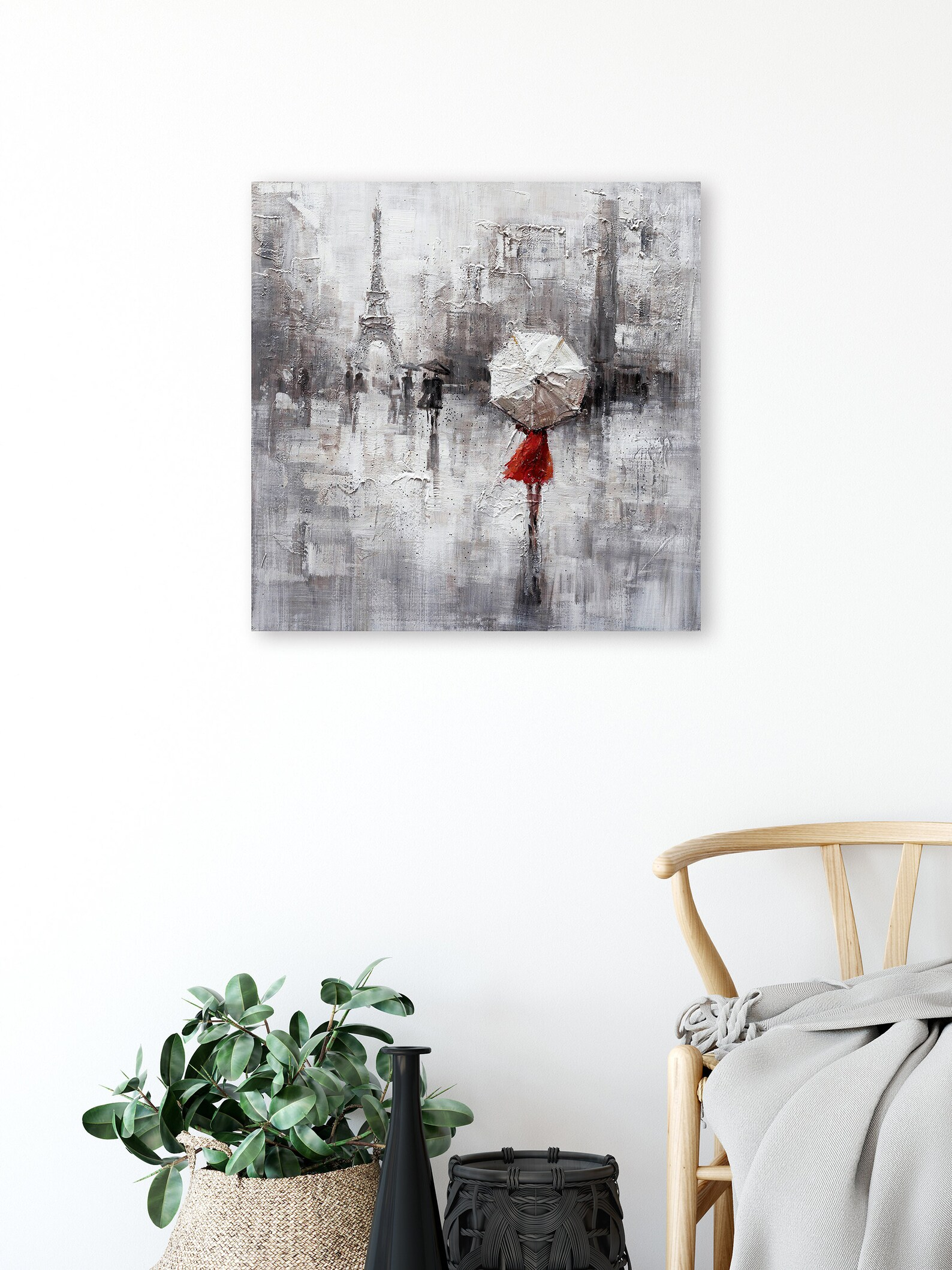 Original Paris In The Rain Hand-Painted Artwork - Etsy Uk with